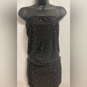STRAPLESS Bedazzled Dress